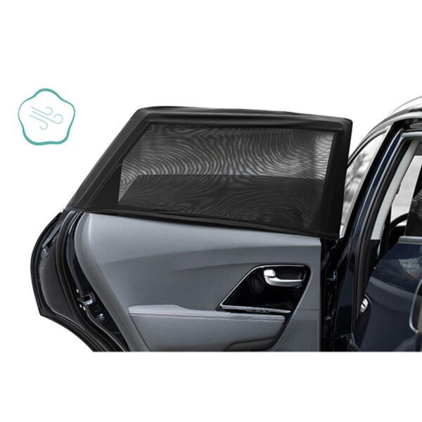 Soltrekk for bilvindu - Dra over vinduet 2 pk Black