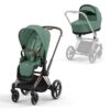 Komplett Priam Barnevogn Leaf Green/ Rosegold
