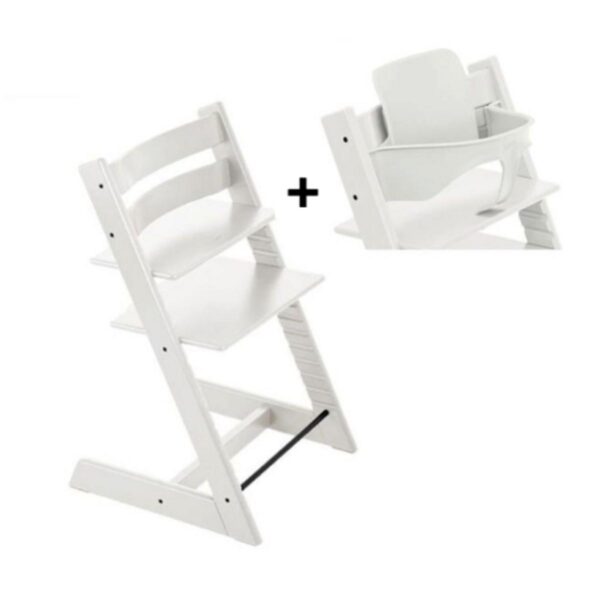 PAKKE, Stokke Tripp Trapp® chair Tripp Trapp stol Strom Grey  + Baby set²