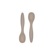 Silicone Baby Spoon 2-pack - Dune Beige
