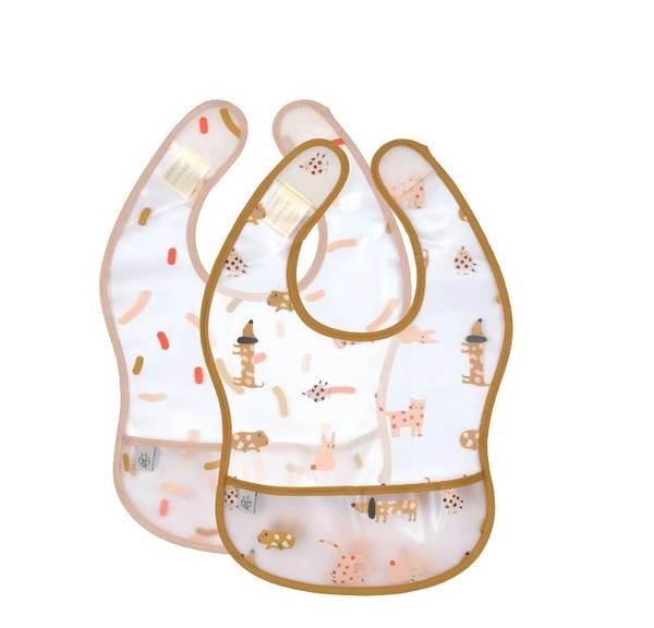 Eva Bib 2 pcs assorted Little Mateys Spicy Orange