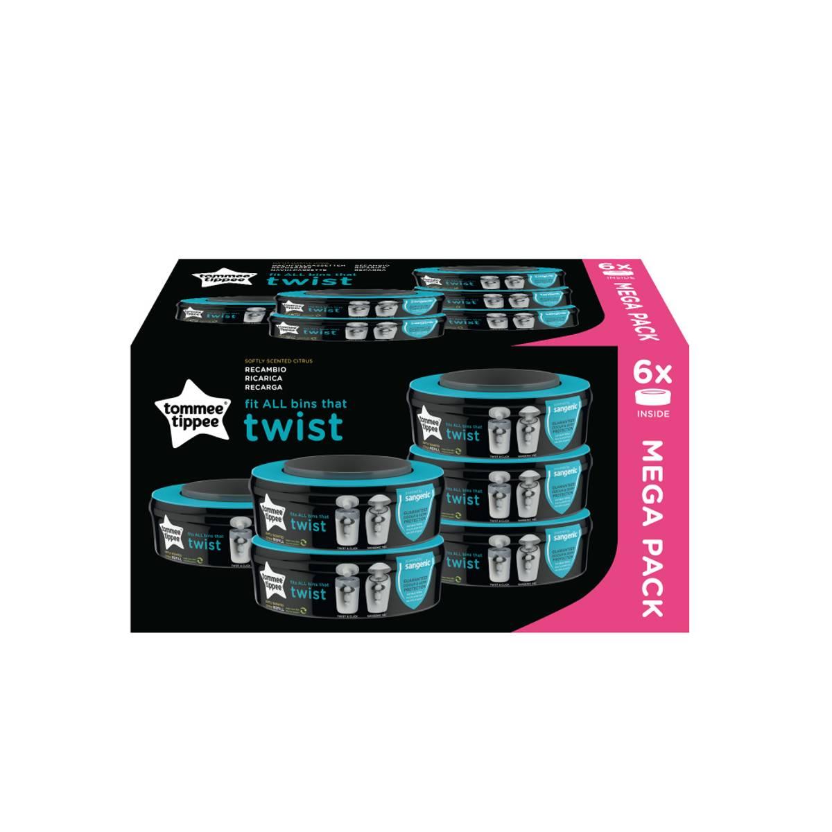 Bleiebøtte refil Twist 6pk