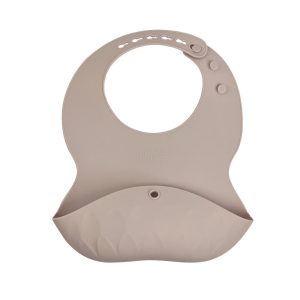 Silicone Bib - Dune Beige