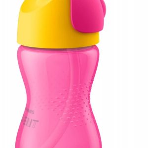 Philips Avent Kopp m/Sugerør 300 ml Rosa/Gul
