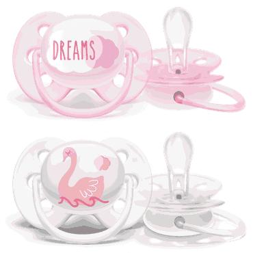 Ultra Soft Narresmokk 0-6 mnd Pink/White