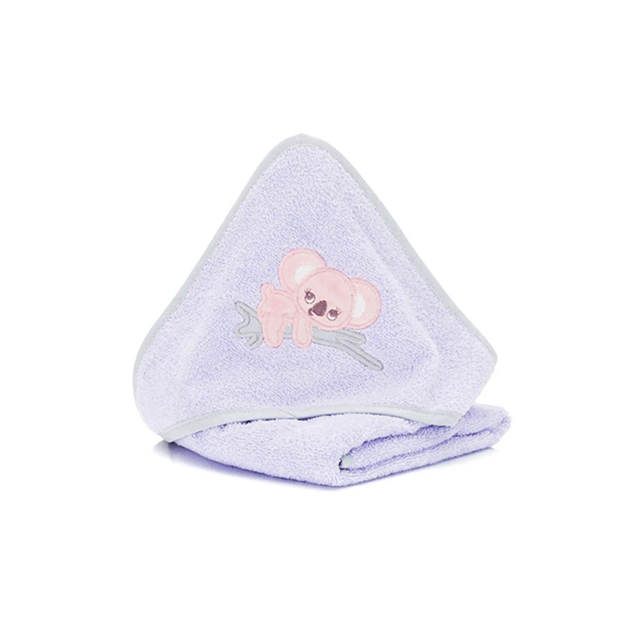 Hettehåndkle 75 x 75 cm Koala Purple