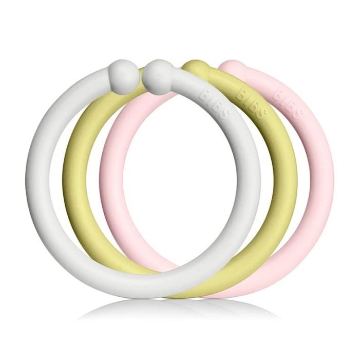 BIBS Barnevogn Ringer 12-pakning Haze/Meadow/Blossom