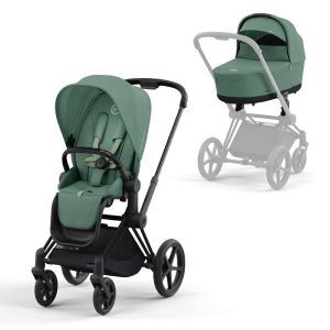 Komplett Priam Barnevogn Leaf Green/ Matt Black
