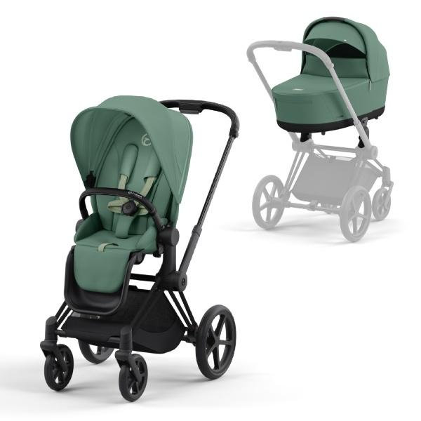 Komplett Priam Barnevogn Leaf Green/ Matt Black