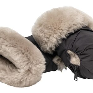 Vognmuffe Merinoull Taupe