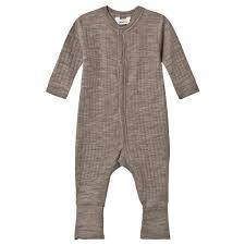 Joha | Pysjamas 2 i 1 fot | Ull | Sesame Melange