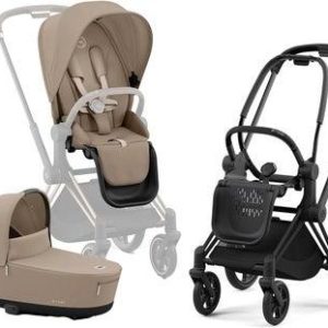 Komplett Priam Barnevogn Cozy Beige/ Matt Black