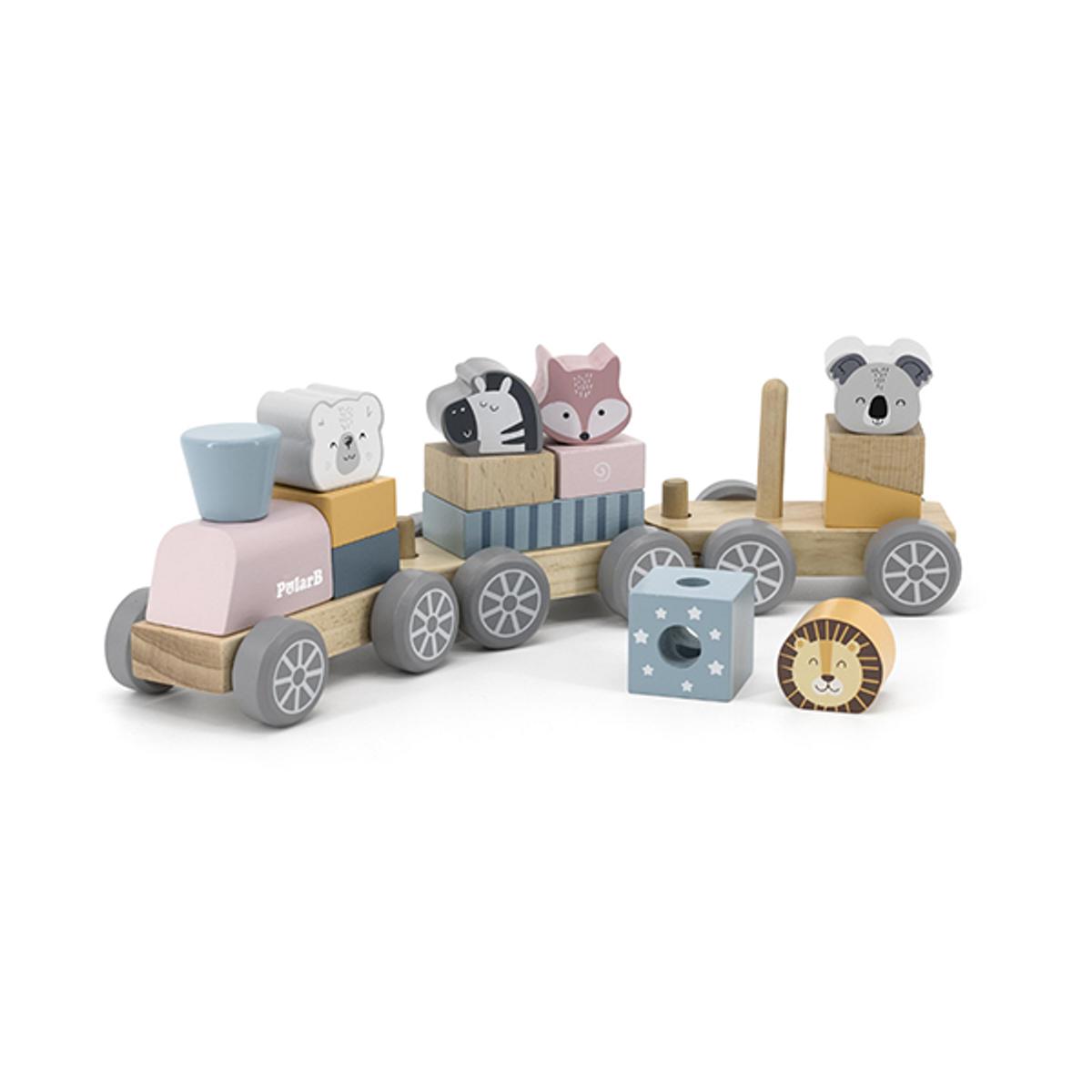 PolarB | Leketog med klosser | Multicolor