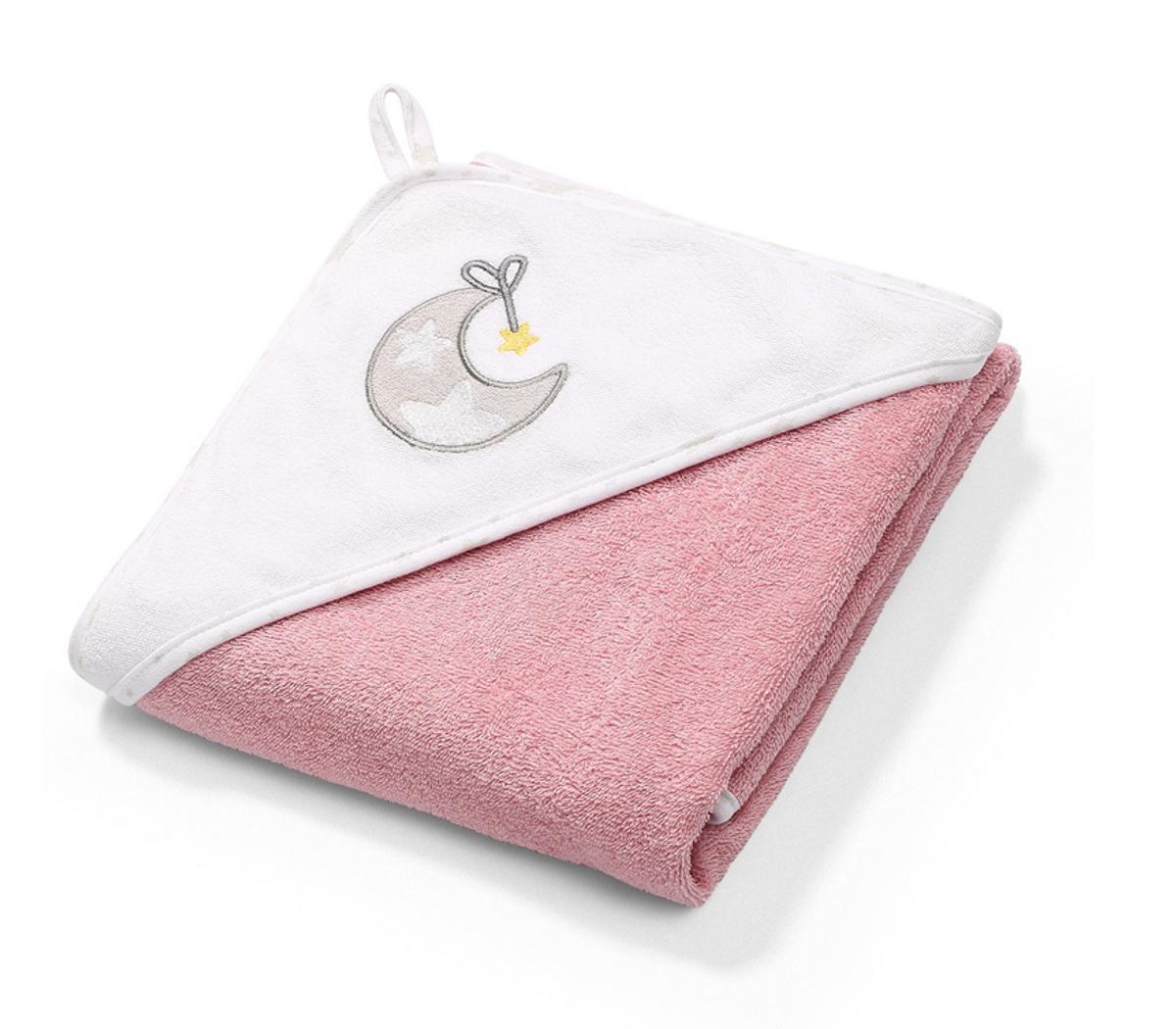 Hettehåndkle i Frottè 76x76cm Rosa