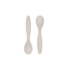 Silicone Baby Spoon 2-pack - Porcelain White