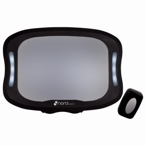 Nordbaby Baksetespeil med lys