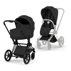 Cybex Priam Style Collection Komplett Barnevogn New Generation Matt Svart/Sepia Black