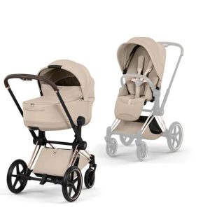 Cybex Priam Style Collection Komplett Barnevogn New Generation Rose Gold/Cozy Beige